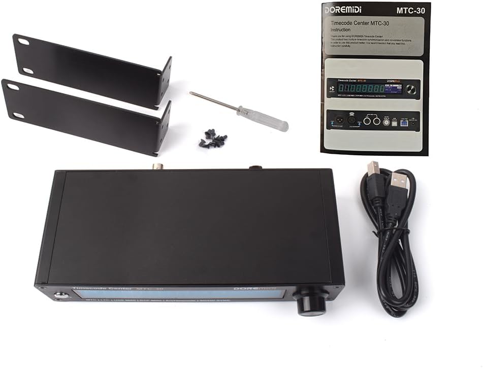 Timecode Center MTC-30 Supports Timecode Reader Generator Converter SMPTE LTC ArtTimeCode RTP-MIDI MMC PoE(MTC-30)