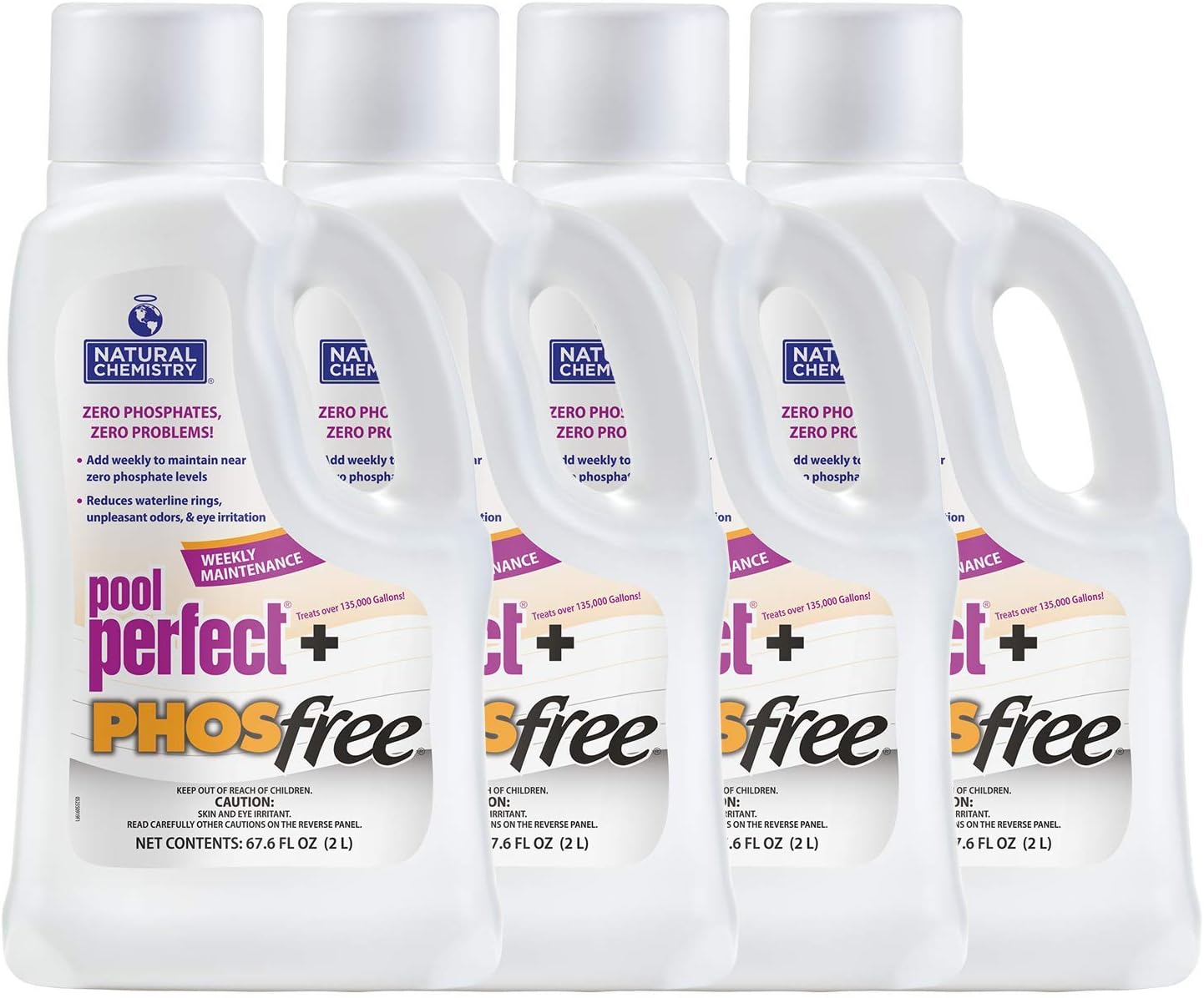 Natural Chemistry Pool Perfect + Phosfree, 2-Liter (4-Pack)