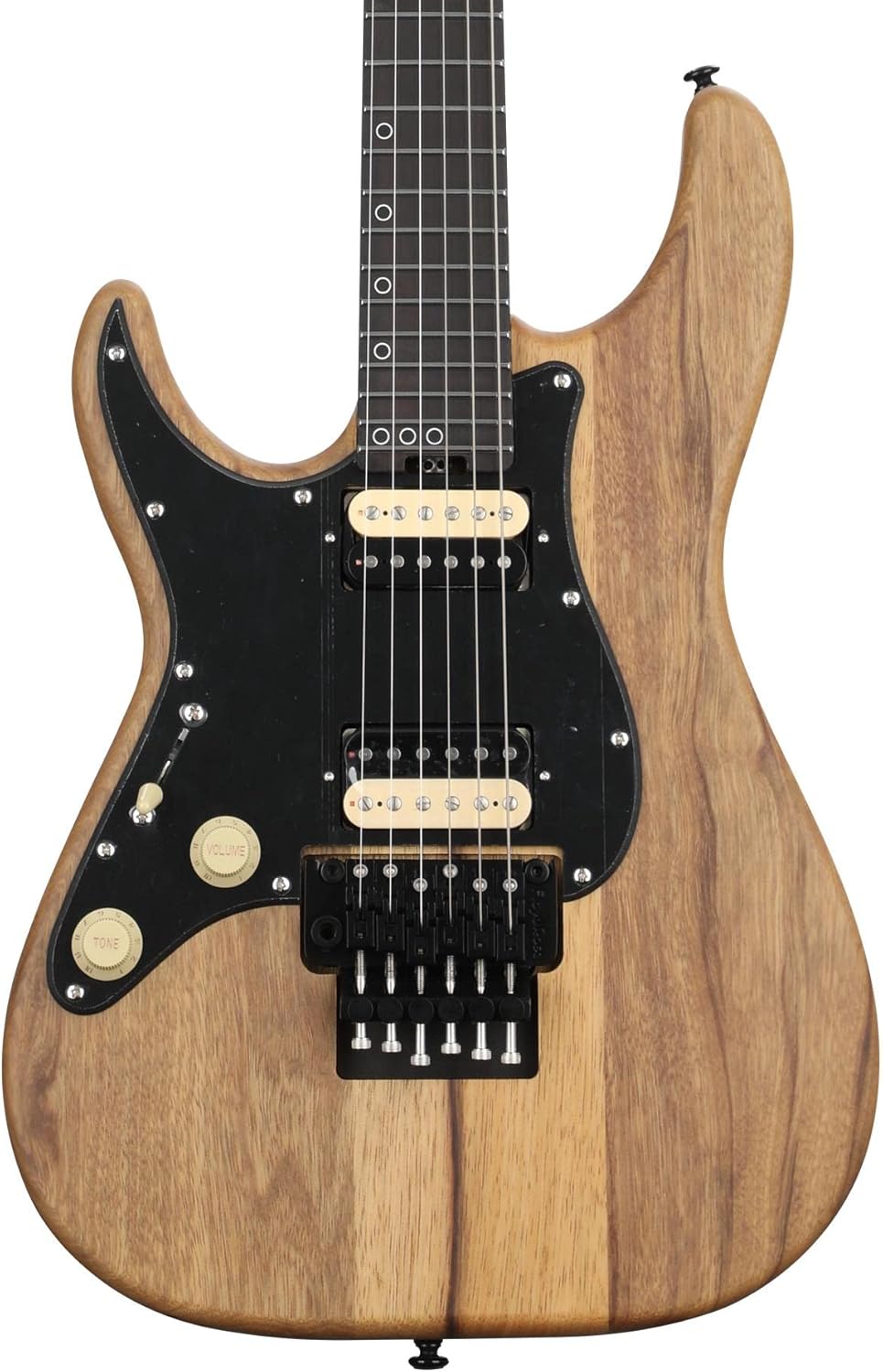 Schecter Sun Valley Super Shredder Exotic FR Left-handed Electric Guitar - Natural Black Limba