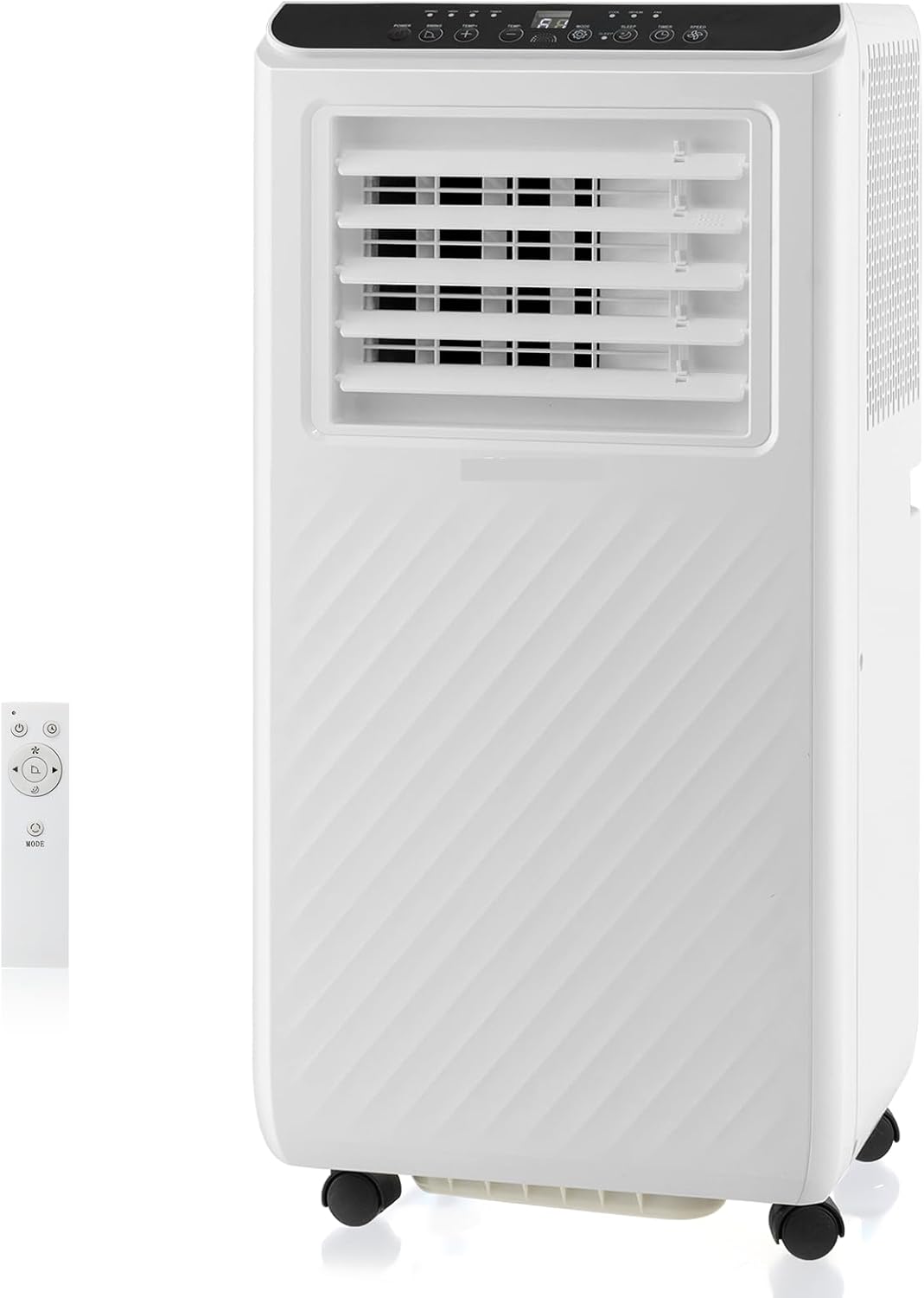 LDAILY 10000 BTU Portable Air Conditioner, 4-in-1 AC Unit with Cooling, Fan, Dehumidifier & Sleep Mode, 24H Timer, Remote Control, Window Kit for Bedrooms & Office up to 250 Sq.Ft.