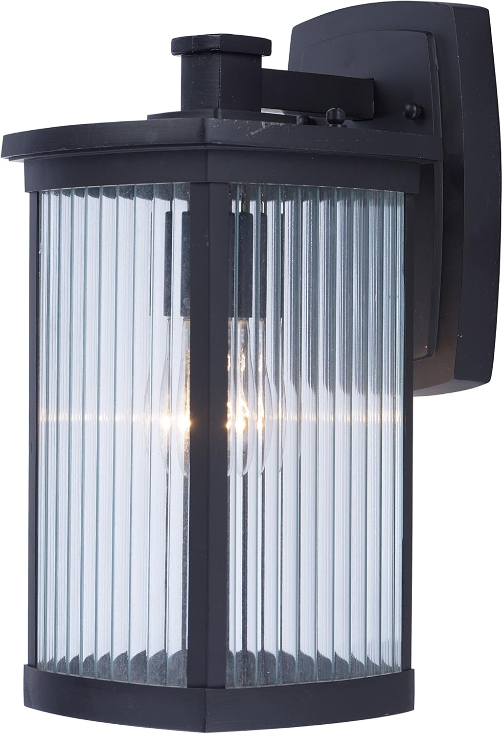 Maxim 3253CRBZ Terrace Clear Glass Outdoor Wall Sconce, 1-Light 60 Watt, 14