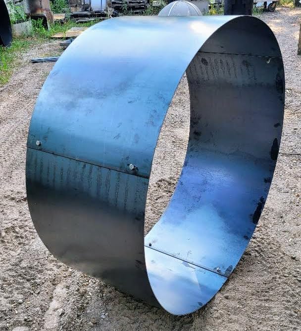 Fire Pit Ring Round Large 8' ft Dia.Steel Metal Campfire Ring.