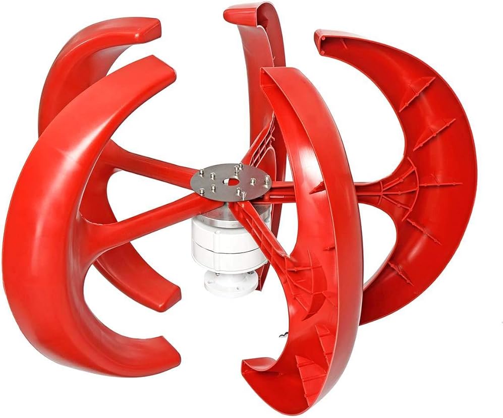 14000W12v/24V/48V Wind Generator Kit,5-Blade Lantern Wind Generator,Vertical Wind Turbines,Electromagnetic Electricity Producer Equipment,12v