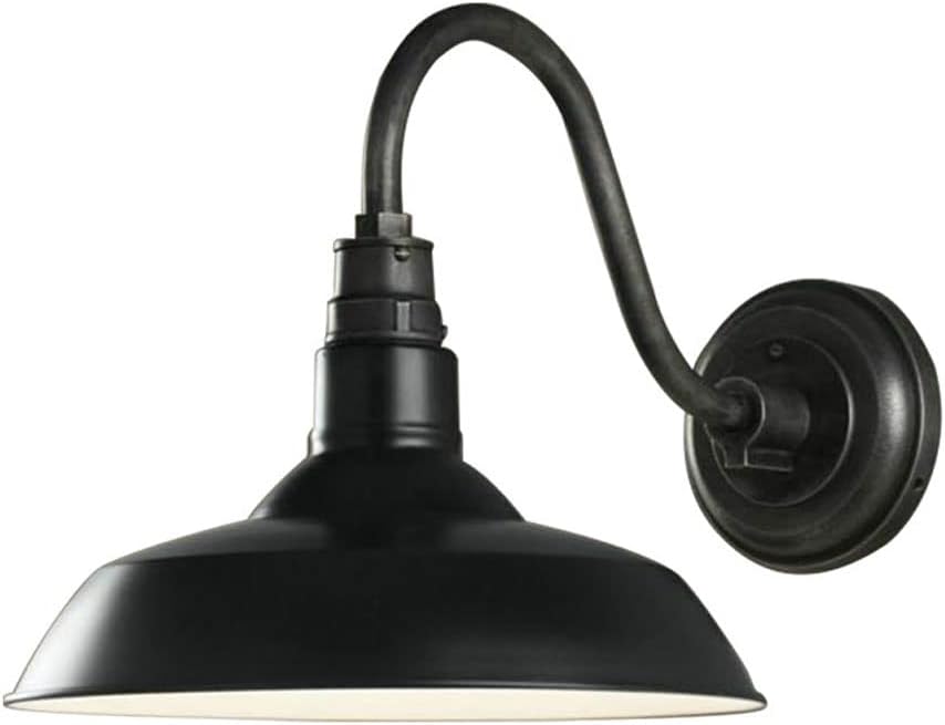 LED Indoor Wall Light, Waterproof Wall Sconce Outdoor Wall Lighting Fixture, Exterior Wall Mount Lights, for Garage, Doorway, Hallway，Black (Size : A)