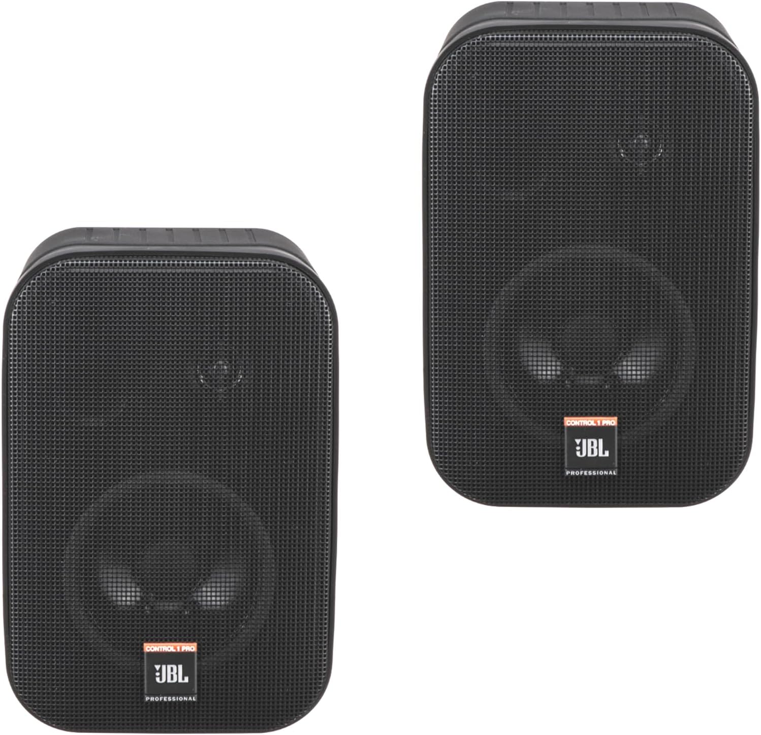 JBL Professional CSS-1S/T Compact 2-Way High Performance, 60 Watt 5.25” 70V / 8-Ohm Compact Passive Satellite, Bookshelf Speakers, Home Theater, Desktop, Stereo, Commercial, Black, Sold as Pair
