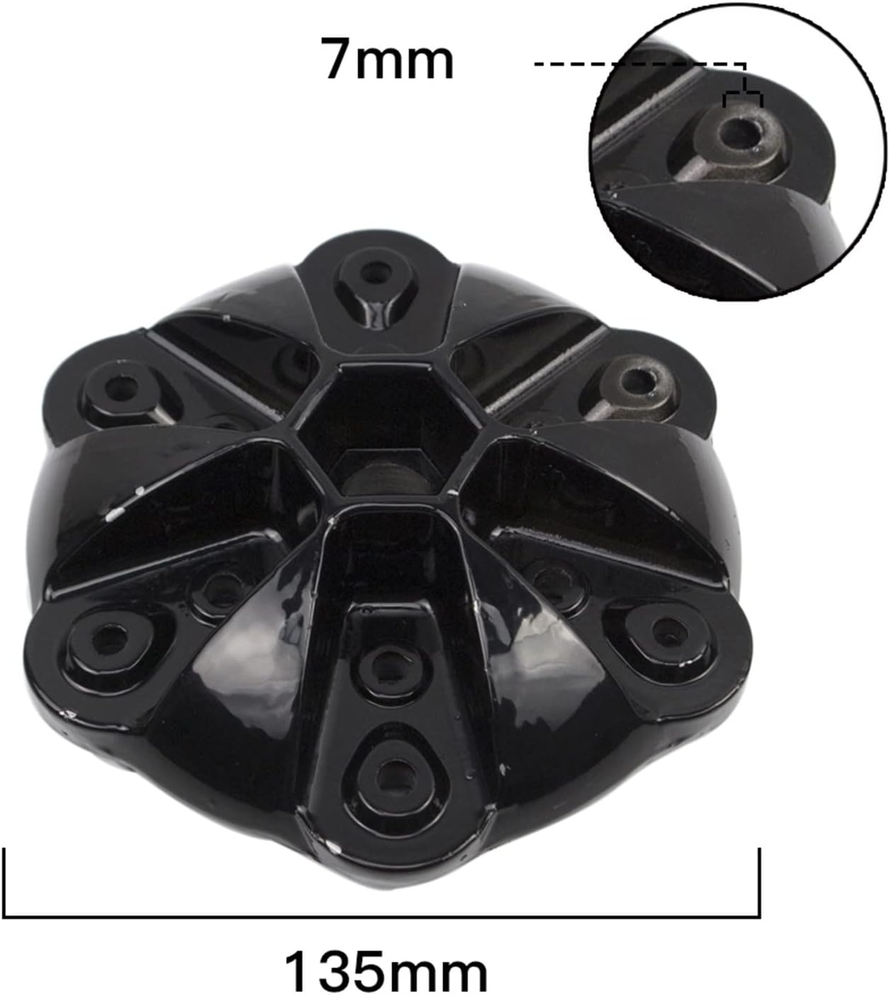 6 Blades Wind Turbine Hub and Cover Horizontal Wind Turbine DIY Wind Turbine Parts Hub and Cover Small Windmill Accessories