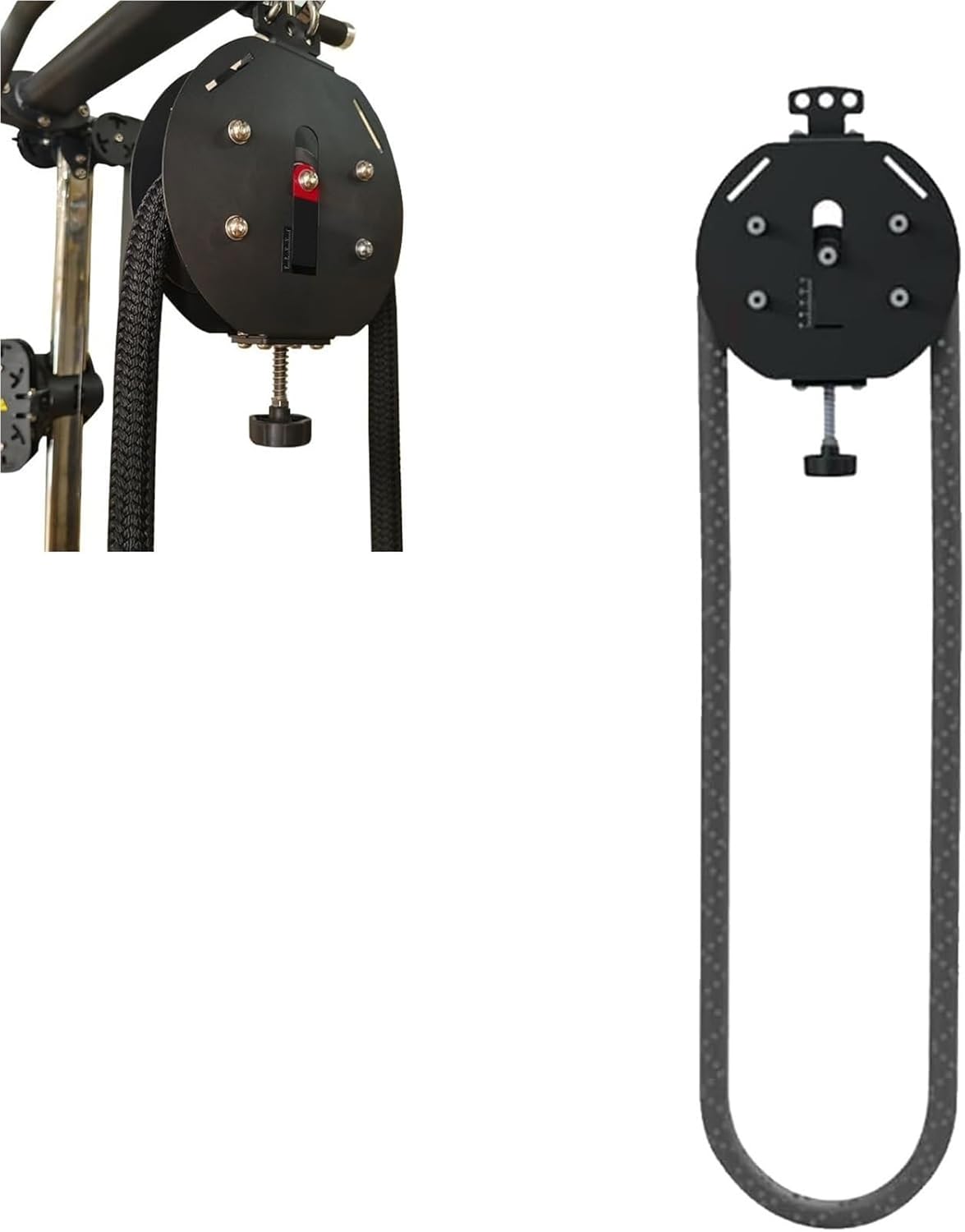 Portable Cable Pulley System, Endless Rope Trainer, Pulley Cable Machine System with Adjustable Resistance, Home Gym Infinity Rope for Interval Resistance Training.