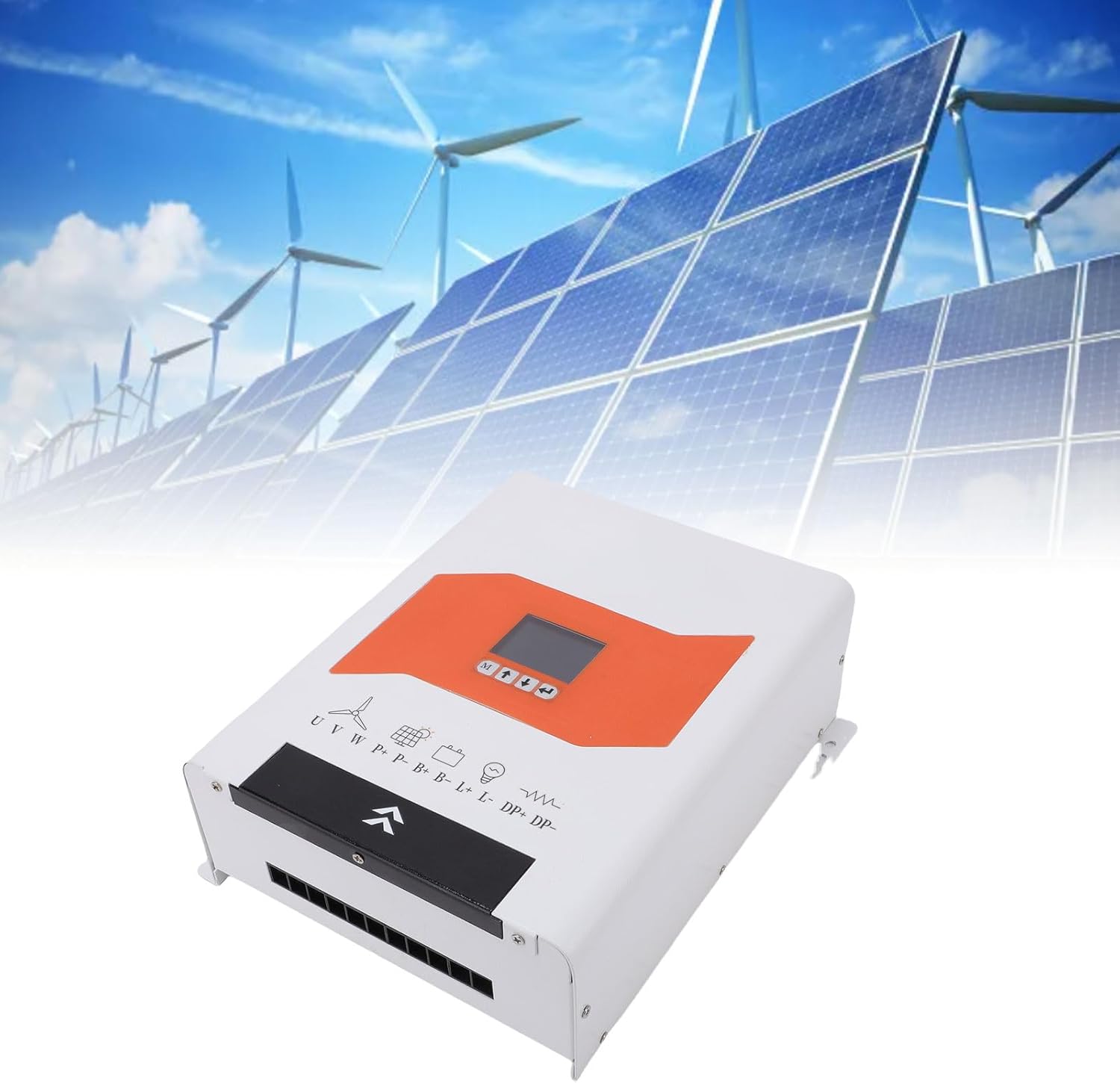 Eujgoov 1500W MPPT Wind Solar Hybrid Charge Controller Auto Off Grid Controller for 800W Wind with 700W Solar Panel