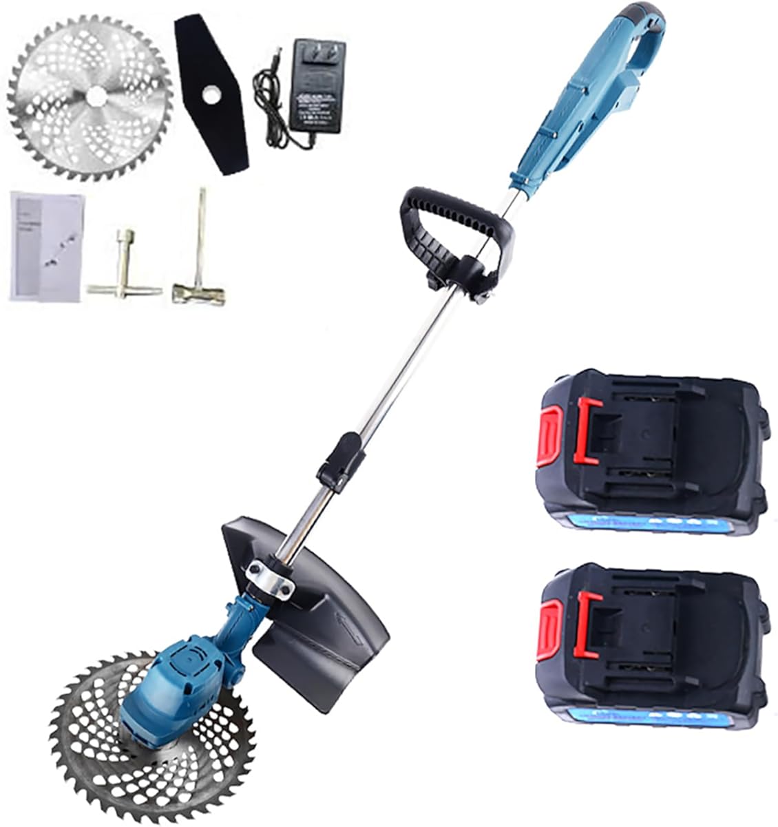 Small Lithium-ion Harvester, Electric Lawn Mower, Garden Lawn Home Handheld Lawn Mower,Battery 2