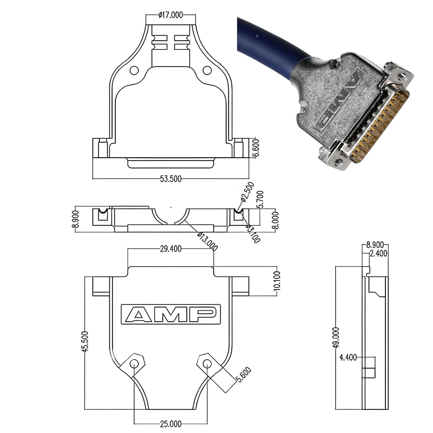 9.84ft/3m DB25 Male to XLR Male Snake, 8 Channel 3 Pin XLR Snake Cable with db25 Connector for Microphones, Mixing Consoles, Amplifiers, and Speakers