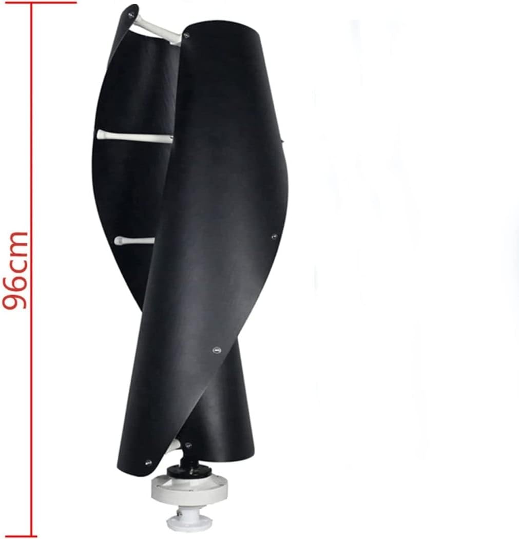 LiuSj JUnSt Helical Wind Turbine, 8000W 12V - 220V Vertical AC Wind Turbine Maglev Wind Turbine Generator Motor for Home Farm (Black)