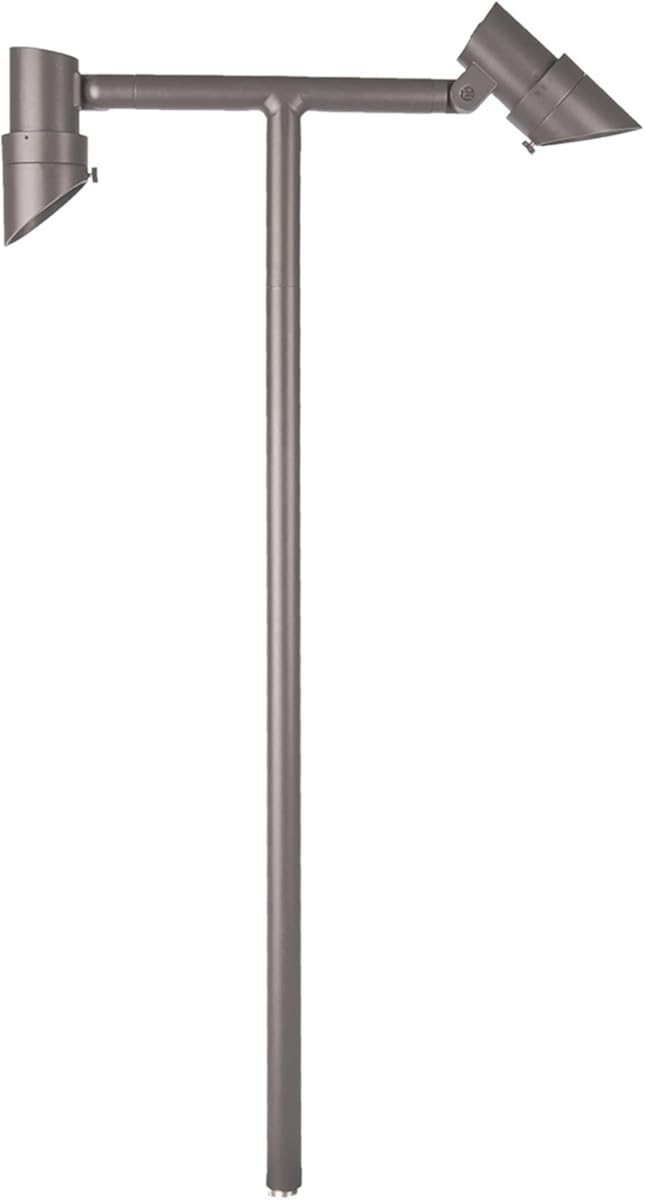 WAC Landscape Lighting, Accent Stem LED 12V Path and Area Double Light 2700K Warm Built-in LED in Bronze