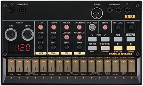 Korg Volca Beats Analogue Drum Machine Bundle with Power Supply and Austin Bazaar Polishing Cloth