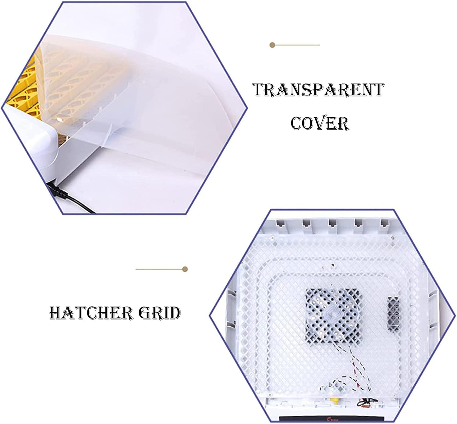 56 Eggs Digital Poultry Hatcher Machine,Fully Automatic Egg Incubator with Automatic Turning And Temperature And Humidity Control for Chicken Duck Bird Quail Goose Turkey
