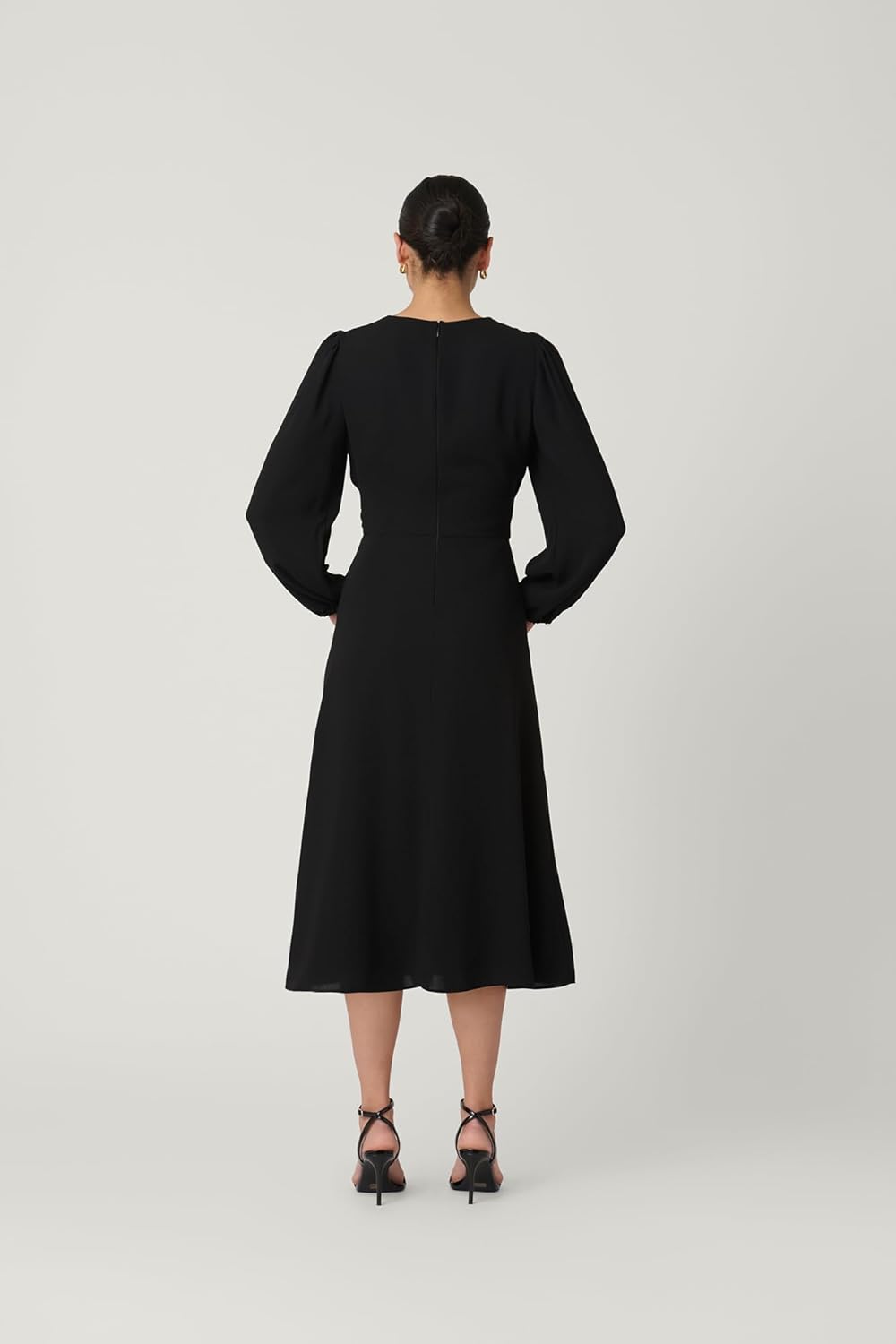 Shoshanna Womens Jet Lightweight Stretch Crepe Kathleen Dress