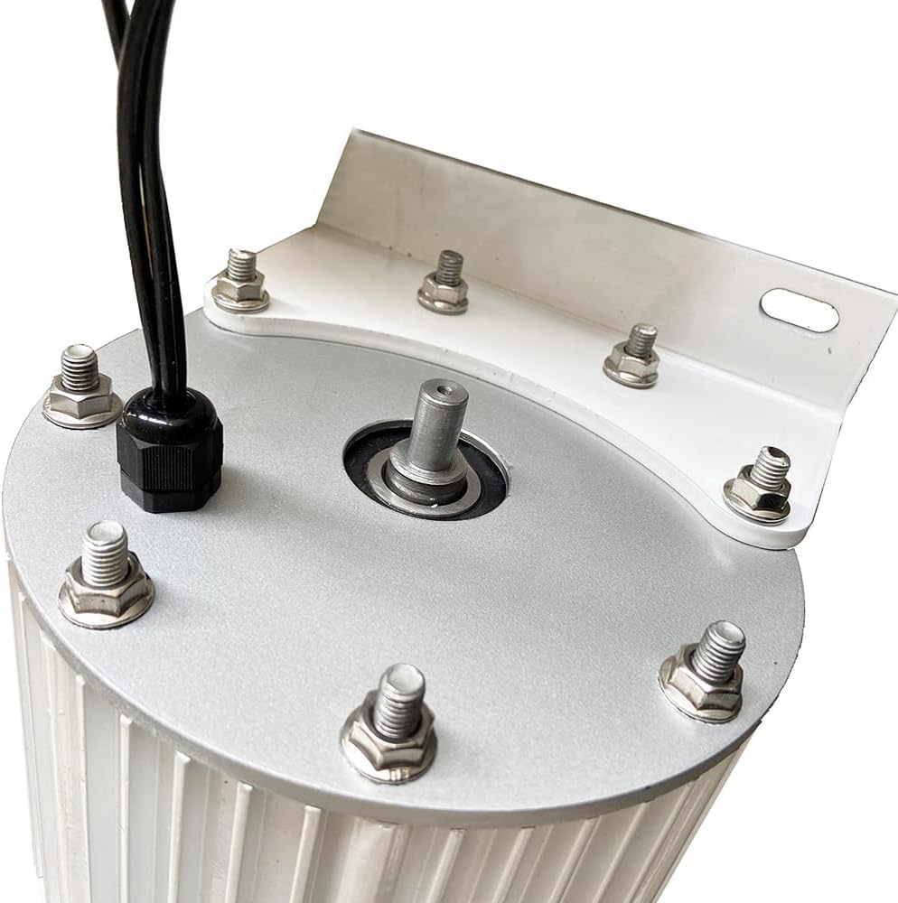 Wind Turbine, 1KW~10KW Low RPM Permanent Magnet Wind Turbine Generator 10000W 48V 96V Free Energy Generator Alternative Energy(Without Base,12V_3000W)