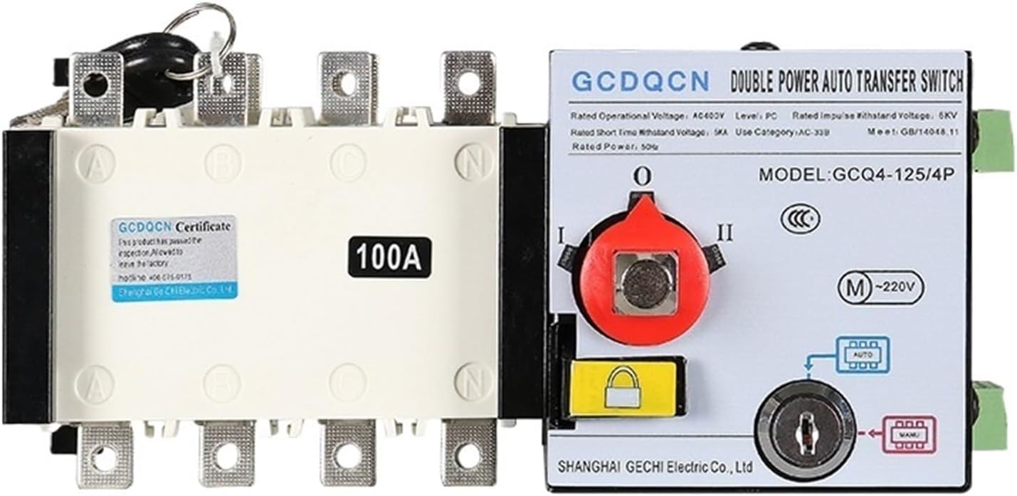 GCQ4 Isolated PC-Level Generator Switch fire-Fighting Dual Power Automatic Transfer Switch(4P3200A)