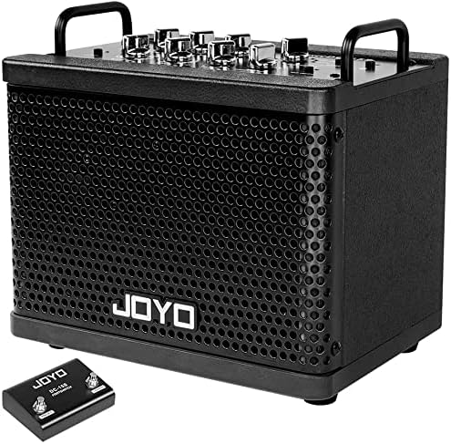 JOYO DC-15S Digital Modeling Combo Amplifier Bundle with CM-04 Mono 6.35mm Instrument Cable Straight-to-Straight