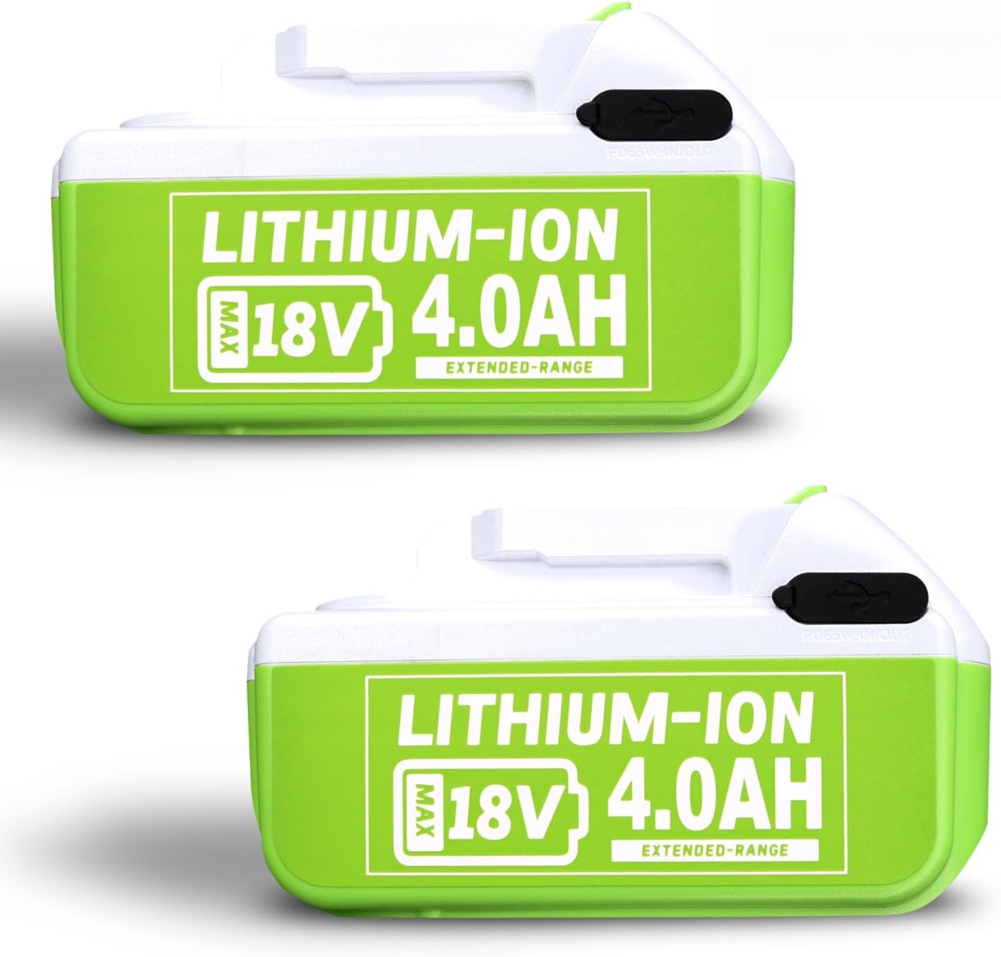 4.0Ah Replacement Battery for Makita 18V BL1860B BL1860 BL1850B BL1840B BL1830B BL1820, Compatible with Makita 18 Volt Cordless Tools & Chargers 2 Pack