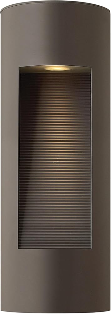 Hinkley Luna Medium Wall Mount Outdoor Lantern - Half Moon, Aluminum, Etched Glass Lens, ADA, Dark Sky Compliant - Bronze Finish