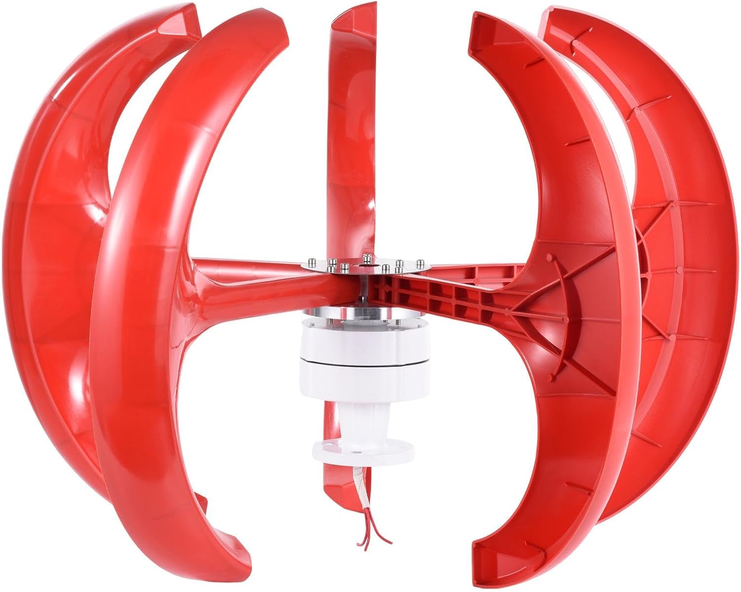 Home Wind Turbine | Vertical Wind Turbine with Flange Plate, Controller,12 V/24 V 5 Leaves Windmill Generator Kit for Street Lighting, Home