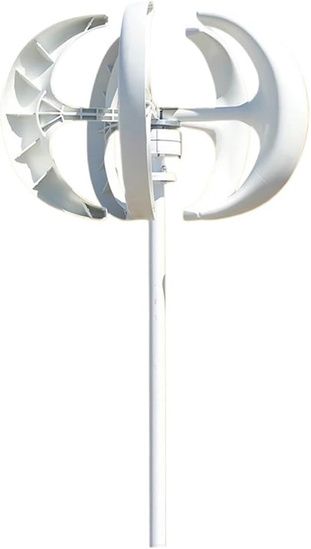 Wind Turbines, 2000W Vertical Wind Turbine 12v 24V 48V Vertical Axis Wind nerator Small Windmill Free Energy(White,48V)