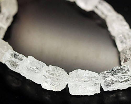 Clear White Quartz Crystal Rough Rectangle Box Square Beads Strand 20