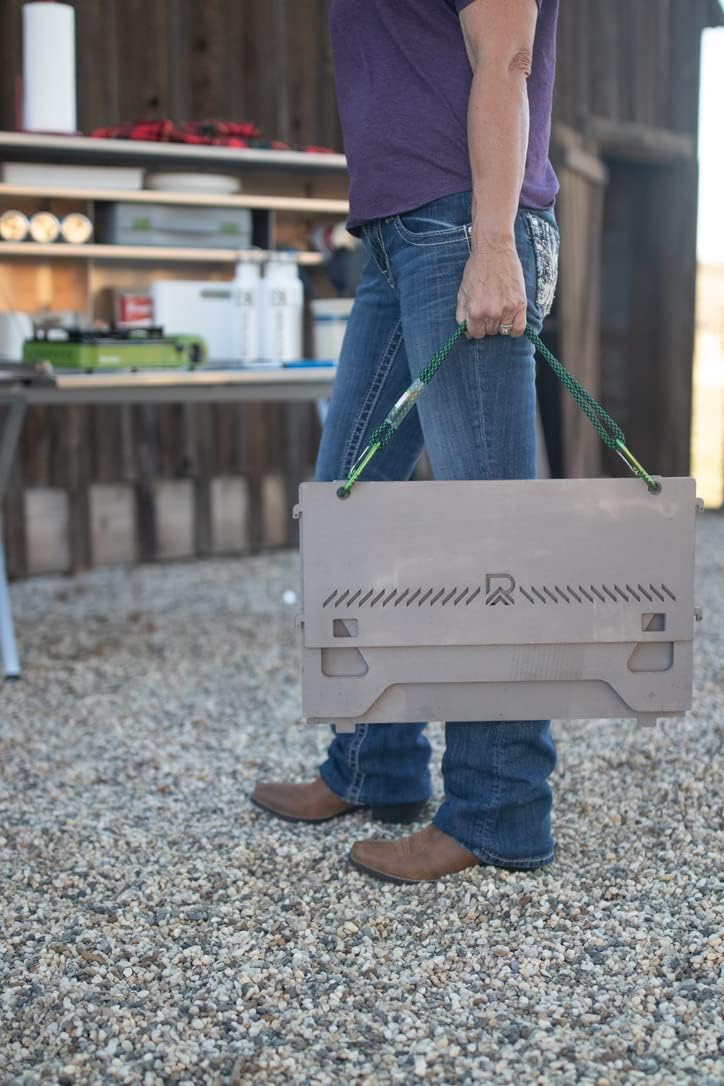 RENLICON'S Portable Fire Pit is Easy to Assemble, Collapse, and Stores Flat so You can take it on The Road to Your Next Adventure!