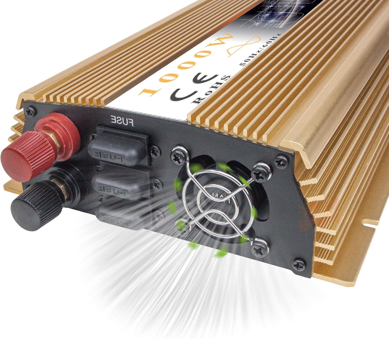 1000W MPPT Pure Sine Wave Grid-Tie Micro Inverter, Converts 10-30V DC to 110V/120V AC, Perfect for Home Solar or Wind Power Systems