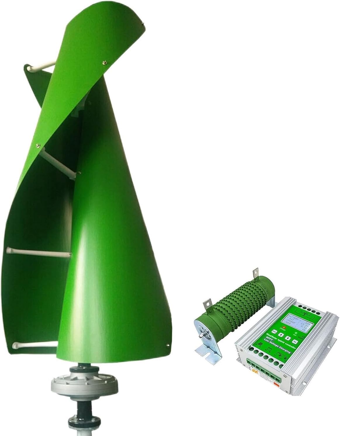 CHRISK 3000W Vertical Axis Magnetic Levitation Wind Turbine Windmill with MPPT Controller Vertical Wind Turbine Set