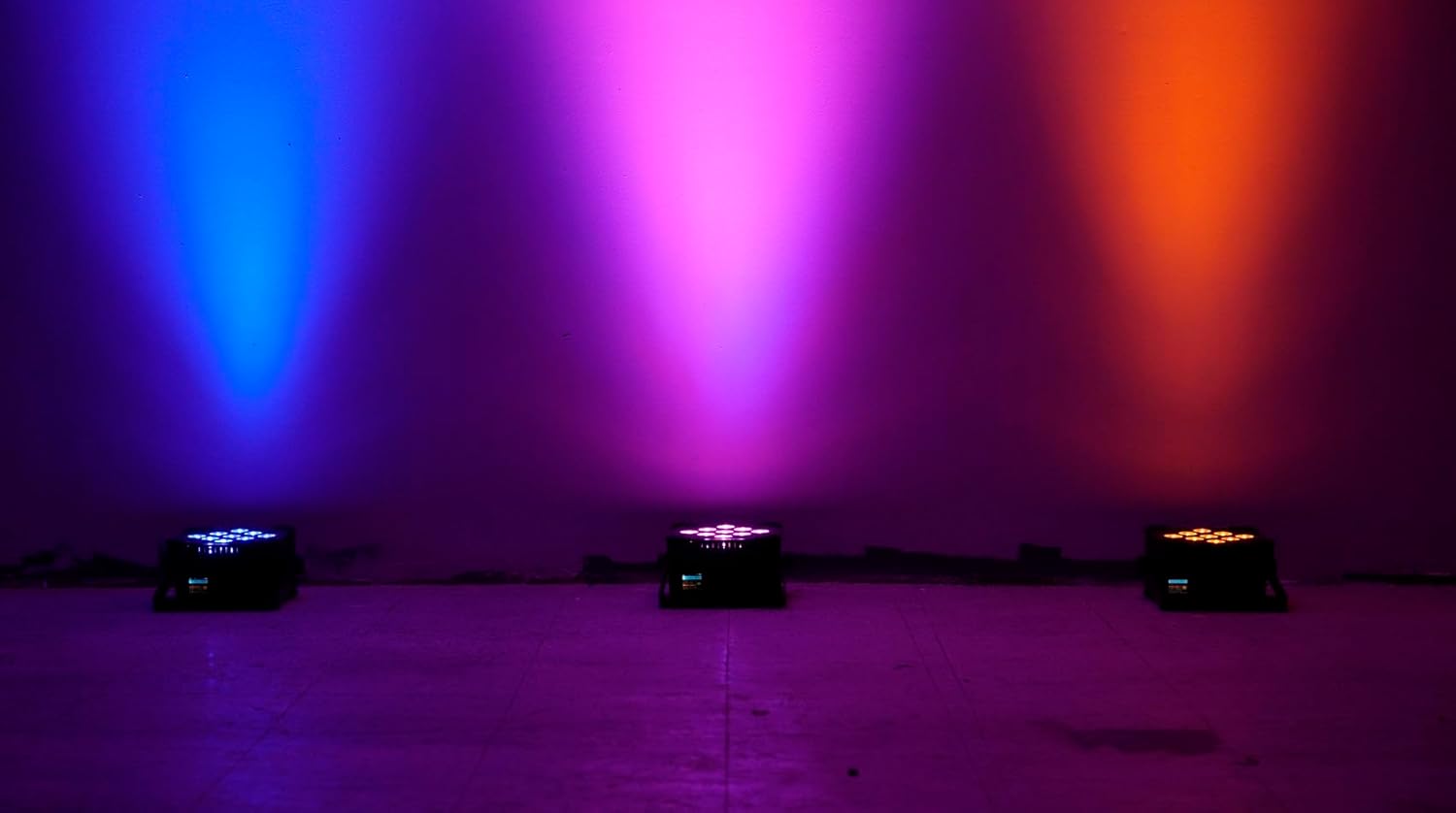 Rockville BEST PAR 60 Bundle: (6) Rechargeable RGBWA and UV Battery Wash Lights with Wireless DMX, 13200mAh Power, 9x6W LEDs, ROCKFORCE W4 384-Channel 2.4GHz DMX Lighting Controller with MIDI, 7-items