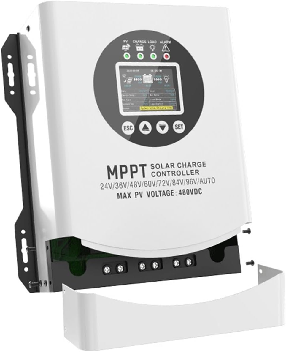MPPT 60A 120A Display Solar Charge Controller Automatic 24V 48V 60V 72V 96VDC Solar Panel for RV, Solar Power System(with WiFi,480VDC 120A)
