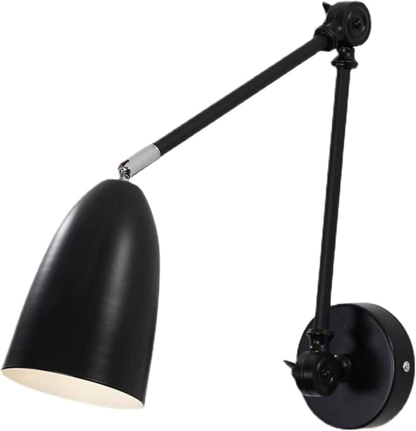 Adjustable Swing Arm Wall Lamp, Industrial Wall Mounted Light, Bedroom Reading Light, Modern Metal Wall Sconce, Farmhouse Lighting Fixtures, for Bedroom, Living Room, Hallway, Kitchen, Loft, Bar ( Col