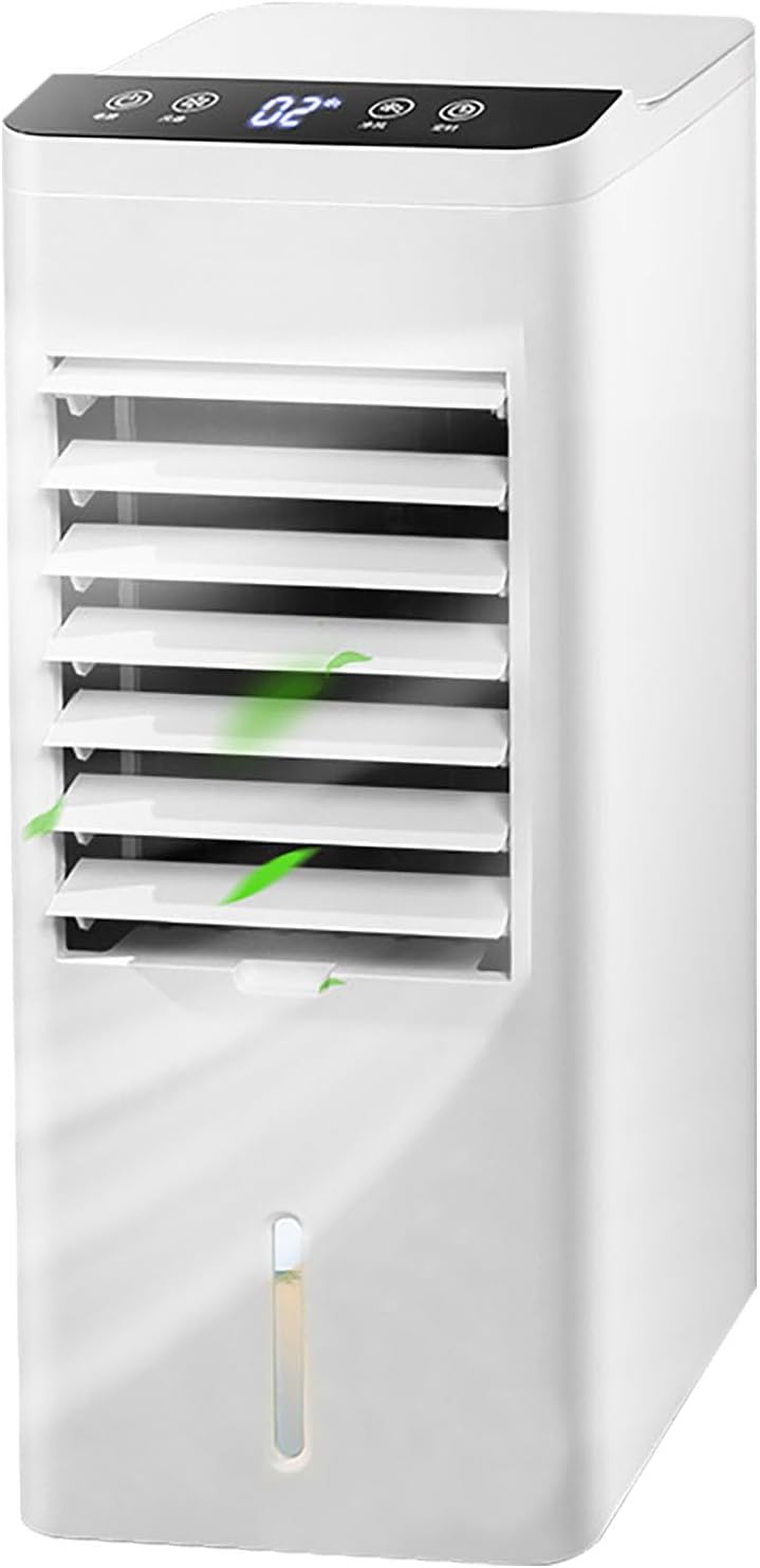 JSDMBD Portable Air Conditioners Portable Evaporative Air Cooler Floor Air Conditioner Cooling Small Electric Fan, Humidification and Purification, Three Speeds, Wide-Angle Swing, Remote Control