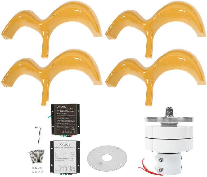 Wind Turbine Generator Kit 4 Blades 6000W with Controller Power Gourd Type Electrical Equipment