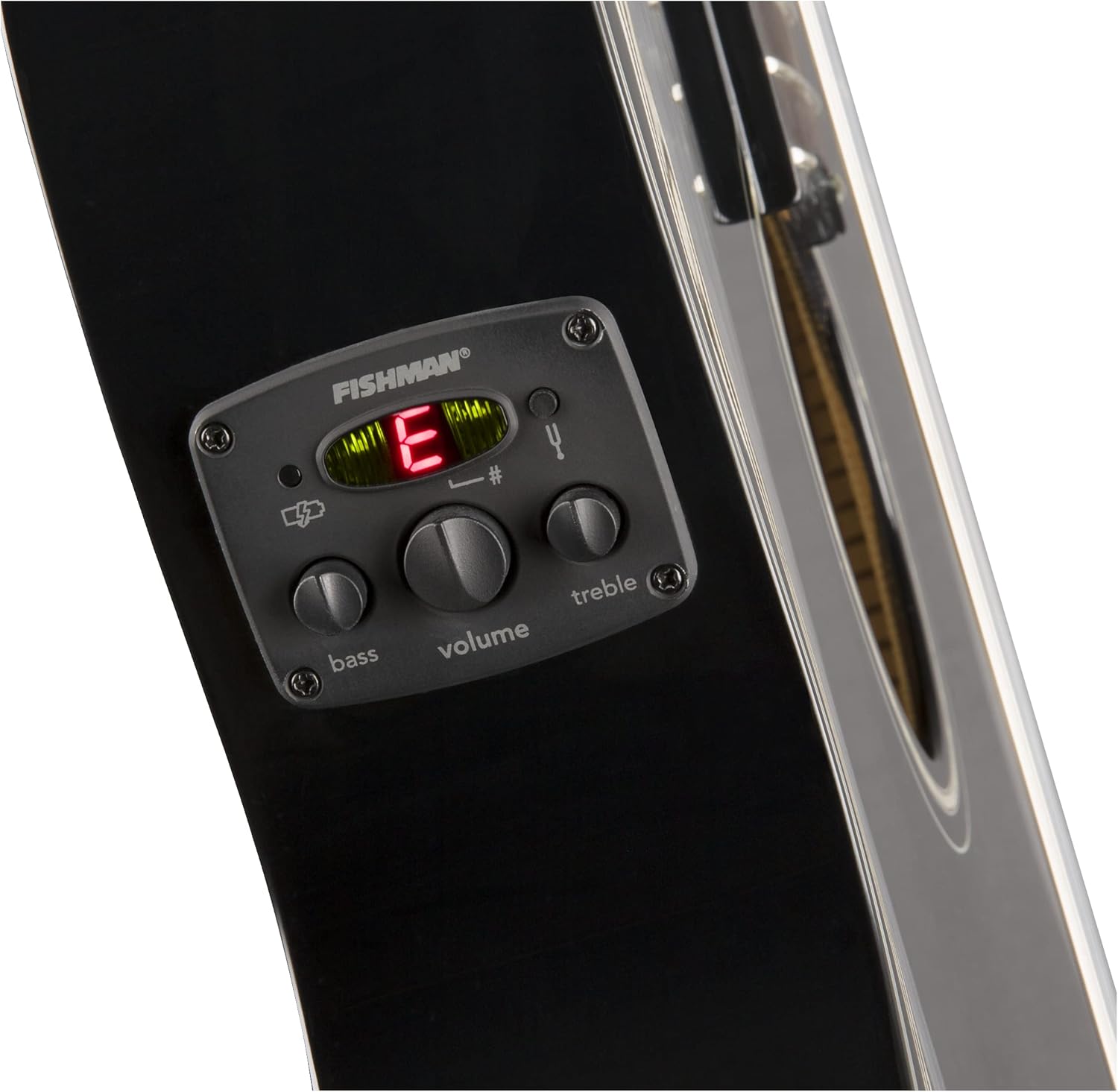 Fender Acoustic Bass Guitar 4-String with Fishman Bass Acoustic Guitar Pickup with Tuner and Equalizer, Classic Design with Rounded Walnut Fingerboard, Mahogany Construction, Spruce Top