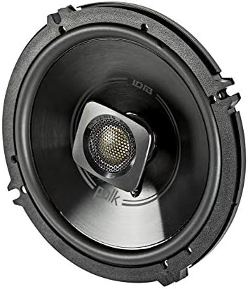 Polk Audio DB652 DB+ Series 6.5 Inch Marine Speakers, 2-Way Coaxial for Car Audio & Boat, 40-22kHz Frequency Response, Polypropylene Woofer Cone, 3/4