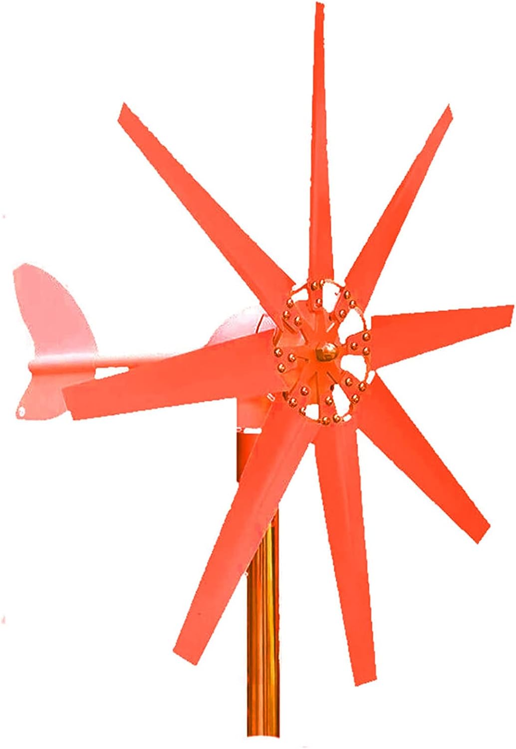 Vertical Wind Generator 12000W, Ship Boat Magnetic Levitation Upright Wind Power Turbine 8 Blades