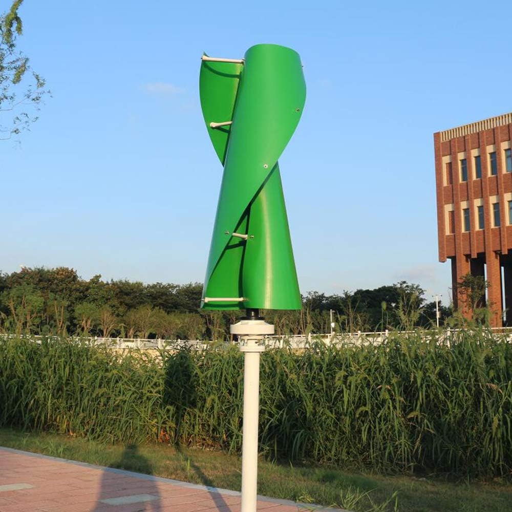 600W Vertical Wind Turbine Permanent Magnet Generator 3 Phase 12V 24V 48V Vertical Axis Coreless Wind Power (48V Without Controller, Orange)