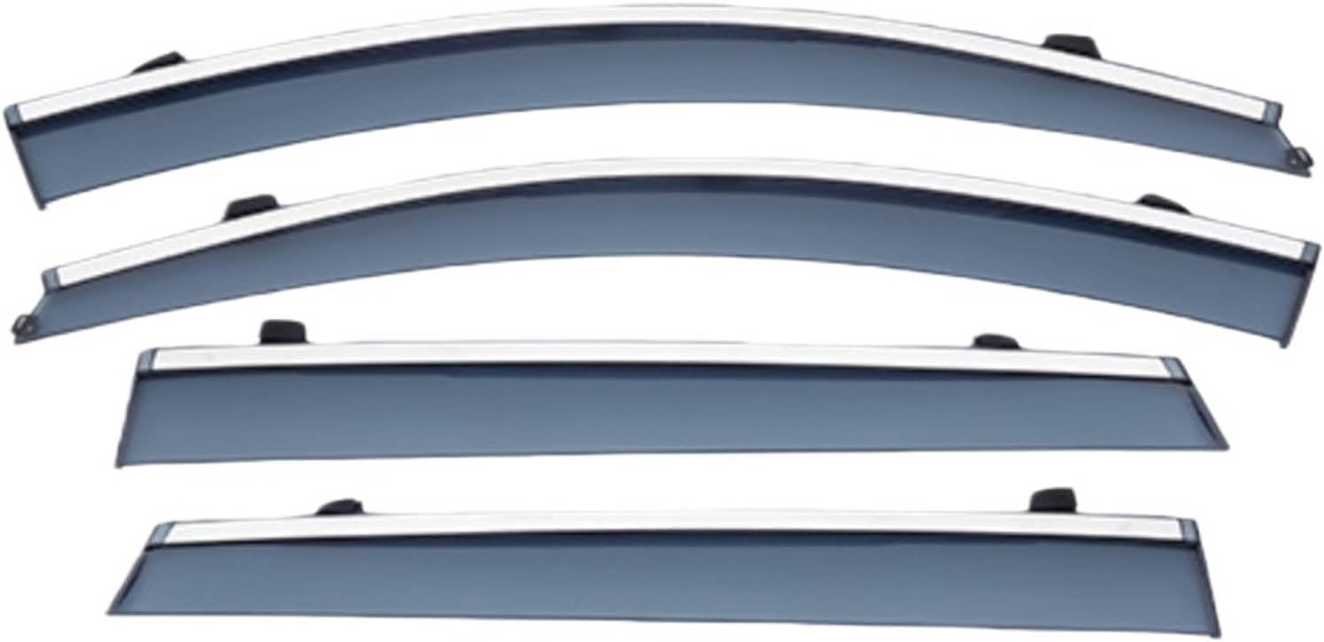 Window Deflectors for Kia Sorento MK3-UM 2015-2020, Sun Rain Guard Window Visors Vent Shades with Bright Stripes Car Accessories