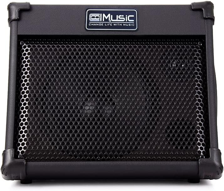 Coolmusic Portable Acoustic Guitar Amplifier, for Performers On The Go, Built-in Bluetooth (40W Battery-Powered)