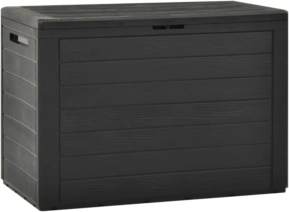 50.2 Gallon Patio Storage Box and Outdoor Deck Box for Patio Furniture, Outdoor Cushions, Garden Tools, (Anthracite) 30.7