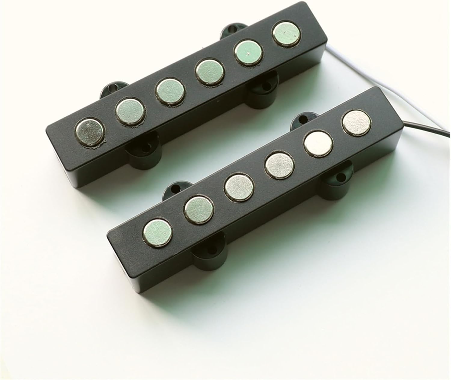 Ceramic Magnet 6 String Bass Guitar Pickups with 9mm Big Pole Piece Pickups Set Electric Guitar Pickups Set