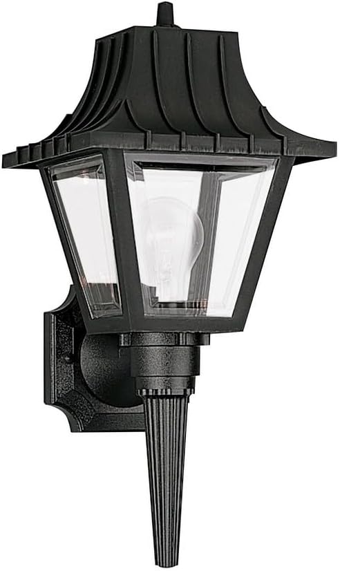 Generation Lighting 8720-32 Polycarbonate Outdoor Wall Lantern Outside Fixture, One - Light, Black