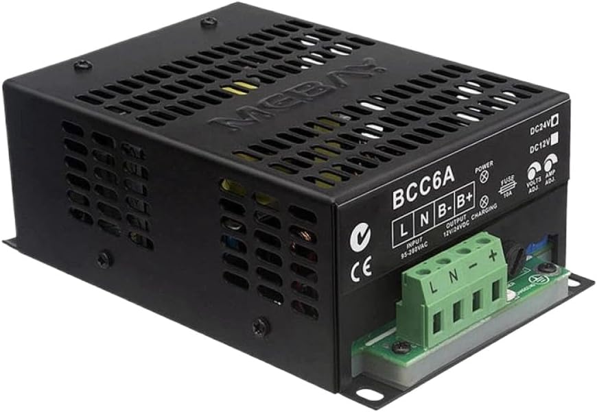 Mebay 12V 24V Intelligent Charger Module 6A 3A Adapter Component Compatible With Generators(12V 6A)