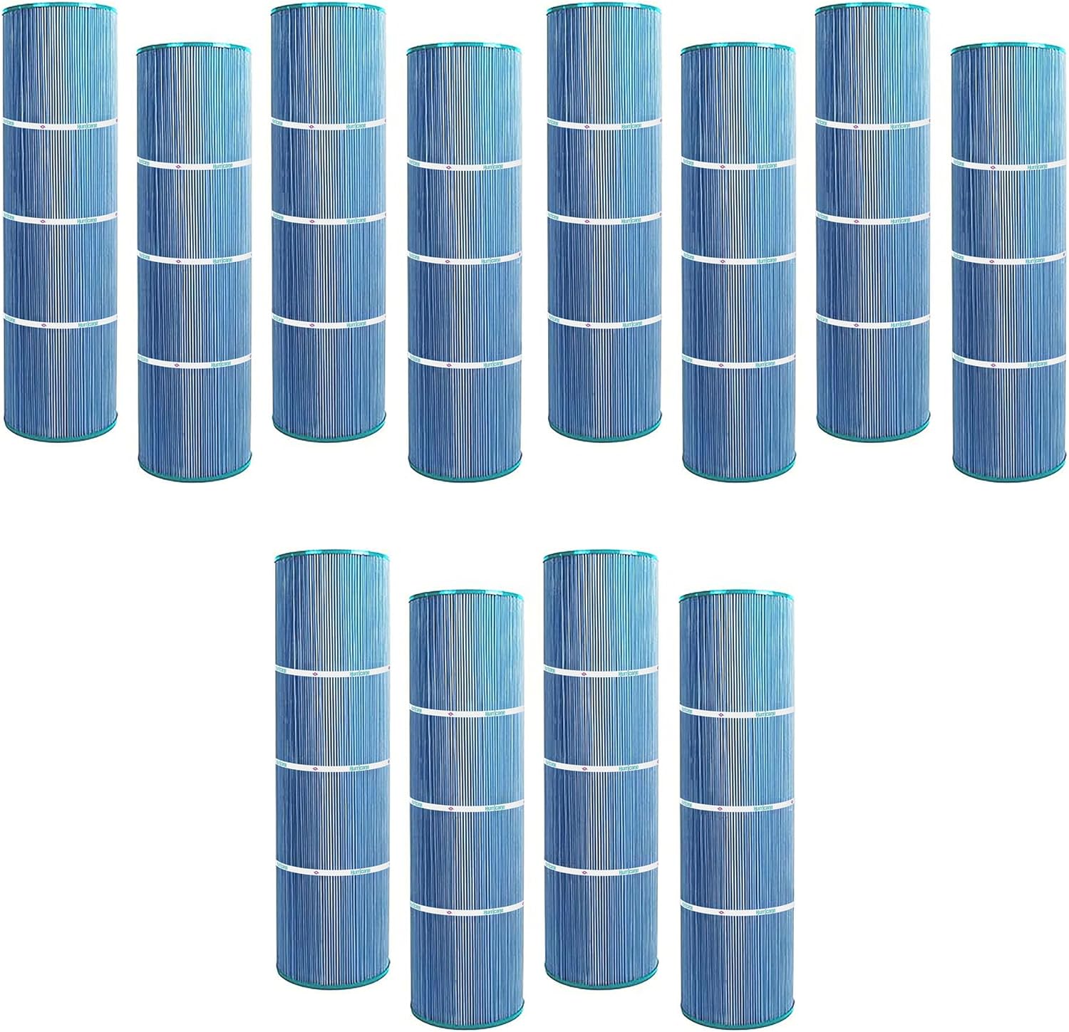 Hurricane Filters 12 Pack HF7487-04M Elite Aseptic Pool Filter Cartridge - Replacement for PA100N, Unicel C-7487, Filbur FC-1270, Hayward Super-Star-Clear C4000, SwimClear C4020