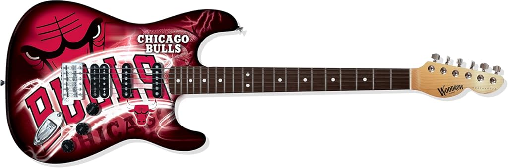 Sports Vault NBA NorthEnder Guitar, 39-Inch x 13-Inch