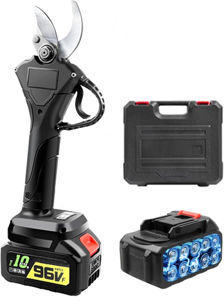 Electric Cordless Pruning Shears Battery Powe Garden Branch Shears 40mm Cutting Diameter Efficient Electric Pruners Brushless Motor