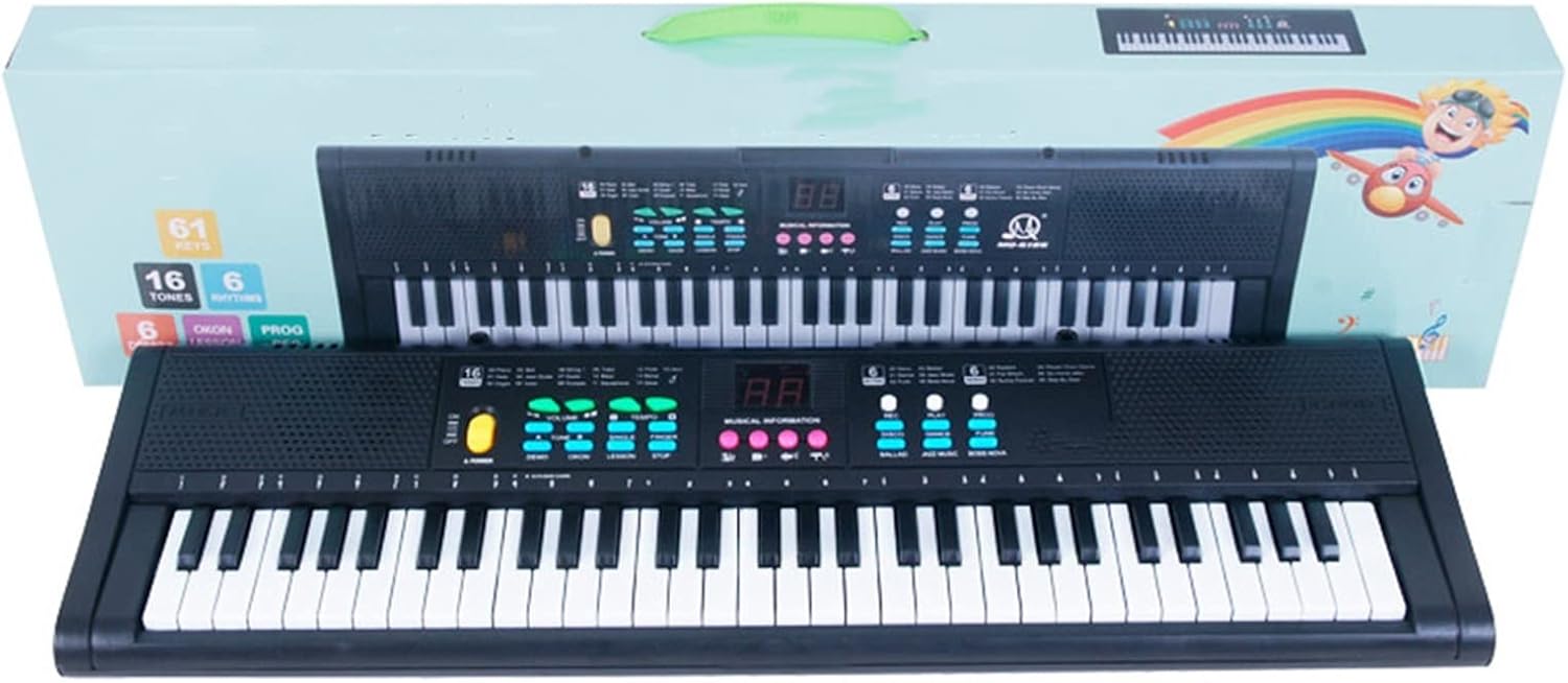 KESHUO Electric Keyboard 61 Keys Digital Music Electronic Keyboard Multifunctional Electric Piano
