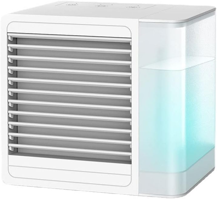 Mini Air Conditioner, 800ML Water Tank Room Evaporative Air Cooler, Personal Air Conditioner for Bedroom, Office, Desk